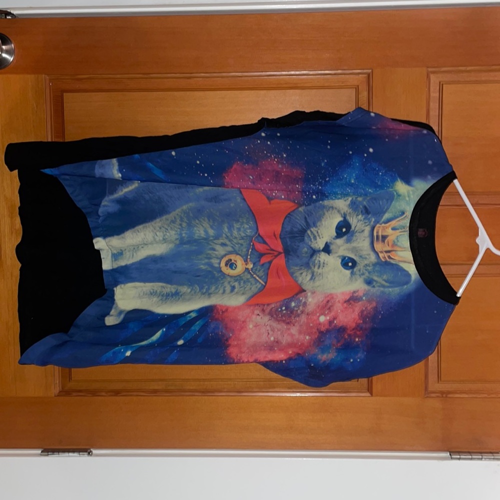 Novelty Space Cat Shirt